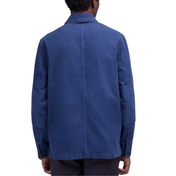 Madewell Overshirt in Garment-Dyed Canvas in Vintage French Blue - Picture 5 of 13